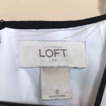 Loft  Women’s Floral Print Defined Waist Pleated Sleeve A-Line Dress Photo 8