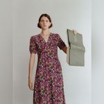 APC Frances dress abstract floral Pink Size 2 Photo 1