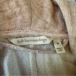 Soft Surroundings  open front jacket sweater dusty rose size medium Photo 2