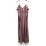 Birdy Grey Devin Convertible Chiffon Maxi Bridesmaid Dress Dark Mauve Sz M NEW Photo 6
