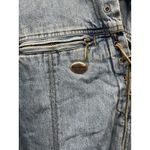 Biker Blues Harley Davidson Lace Up Denim Shirt Jacket Women's S Blue Photo 5