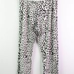 Chaser  Cozy Knit Cuffed Drawstring‎ Joggers Vanilla Cheetah XL Photo 6