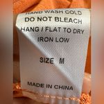 12th Tribe  Orange Long Sleeve Bodycon Side Cutout Side Slit Evening Club Dress M Photo 6