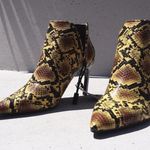 ZARA Snake Print Ankle Bootie Photo 3