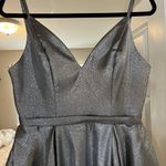 Silver Prom Dress Size 4 Photo 1