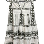 Paani S/M Cotton Summer Dress Mini Embroidered White Beach Greek Boho Elegant Photo 0