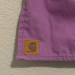 Carhartt purple v neck scrub top with pockets women’s size small Photo 3