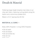 Abercrombie & Fitch Abercrombie Giselle Strapless Maxi Dress Photo 3