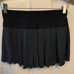 Black and Hunter Green Mini Skater Skort Athletic Pleated Photo 1
