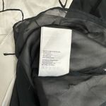 Club Monaco Women’s 14 Silk Double V-Neck Mini Dress White Black Floral Slip NWT Photo 8