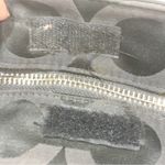 Coach  Op Art Madison Purse Blk Signature Sateen Jacquard & Leather Handles 20481 Photo 3