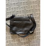 Paul Taylor Black Leather Shoulder Purse With Large Silver Buckle Photo 3