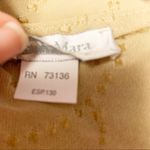 Max Mara  Tan Sheer Swirl Design‎ Short Sleeve Shirt Photo 10