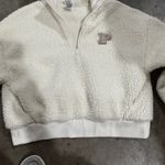 Victoria's Secret  Cozy Fleece Half-Zip Pullover Small - Creamer Photo 1