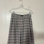 For Love & Lemons  Kim Wide Leg Pants Gray Plaid Size S Photo 4
