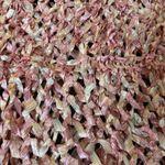 Hand knit with large needles, draped tunic / dress / beach coverup, NWOT White Size M Photo 8