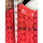 Zimmermann NWT Allia High Neck Lace Dress Coral Pink Crochet Shell Belted Maxi 0 Photo 8