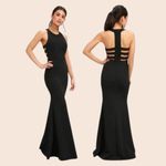 Lulus Lulu’s Black Long Mermaid Dress size S Photo 1