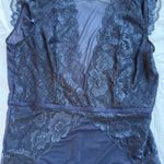 Cider  Navy Lace Top Photo 5