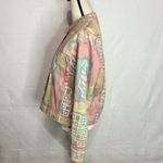 Orvis  Sz S Funky Pastels Cotton Short Jacket Blazer Photo 3