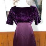 Alfred Angelo Pretty *New* Vintage 1970s Velvet Empire Waist Gown! Photo 2