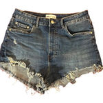 ZARA Size 8 Darkwash Denim Shorts Photo 0