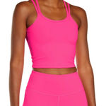 IVL Collective Crop Tank Top Sports Bra Hot Pink 2 Photo 0