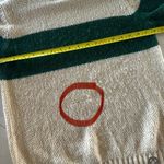 Pologram Green & Tan Striped Knit Puff Sleeve Sweater Women’s size Small​ Photo 9