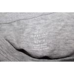 Aerie Womens Offline By  Gray White Cotton Long Sleeve Tee Shirt Size Medium NWT Photo 2