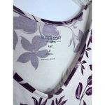 Torrid  Size 3 (22/24W) Purple Flora Print Super Soft Mini Skater Dress Date Nigh Photo 6