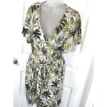 Du Jour Floral Print Wrap Style V Neck Short Sleeve Romper Women's XL X Photo 7