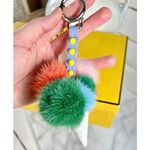Fendi Ice Cream Cone Mink Fur Bag Charm Photo 2