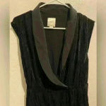 Line and Dot NWT REVOLVE  V-neck 100% silk‎ black mini dress Photo 7