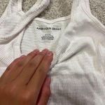 American Eagle White Tank Top Cropped Photo 2