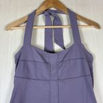 Athleta Sizzle Halter Dress Sz 4 Purple Lavender Athletic Stretch Shelf Bra Photo 1