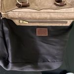 Nardelli Italian Made Tan Leather with Calf hair Large Shoulder Bag Brown Photo 3