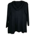 Gap  Body Black Hooded Open Front Long Sleeve Cardigan Sweater XS Photo 4