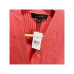 Ann Taylor XS Coral Ribbed Cardigan Sweater Vest NEW Preppy Photo 2