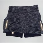 Athleta  Black Space Dyed Contender 2 in 1 Skort. Size XSmall. EUC Photo 9