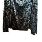 Briggs New York Top Womens 2X Multicolor Floral Faux Velvet Print Cowl Blouse Photo 3
