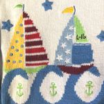 Vintage Quacker Factory Women's Star Sailboat Cardigan Sweater Size M Knit Cozy Size M Photo 6