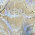 Venus Womens USA Matte Satin Bomber, White/Navy, size Large, New in bag Photo 11
