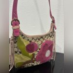 Coach  Y2K Signature Pink Poppy For Peace Flower Crossbody Bag Photo 1