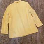 Anthropologie Maeve By  Double Breasted Blazer Jacket in Yellow, size 12 Photo 7