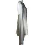 Auteur Studio Cassidy Dress in Grey Small New Womens Silver Satin Mini Gray Photo 4