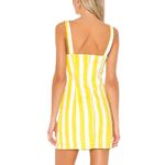 Lovers + Friends Revolve  Adele Mini Dress Lemon Stripe Sweetheart Sz XL yellow Photo 1