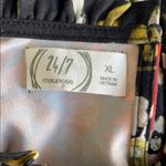 Maurice's  24/7 Black and Red Floral Long Sleeve Dress Photo 4