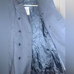 American Apparel  INC. Women’s Vintage Navy Blue Long Trench Coat Photo 5