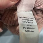 Marissa Webb Pink Arie Ribbed Blend Drop Shoulder Hoodie Sweater XS oversized Photo 9