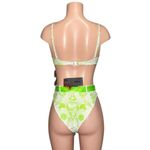 Jaded London Extreme Cup Top & Belted Bikini Bottom, Green Tattoo Print, 2 (US) Photo 4